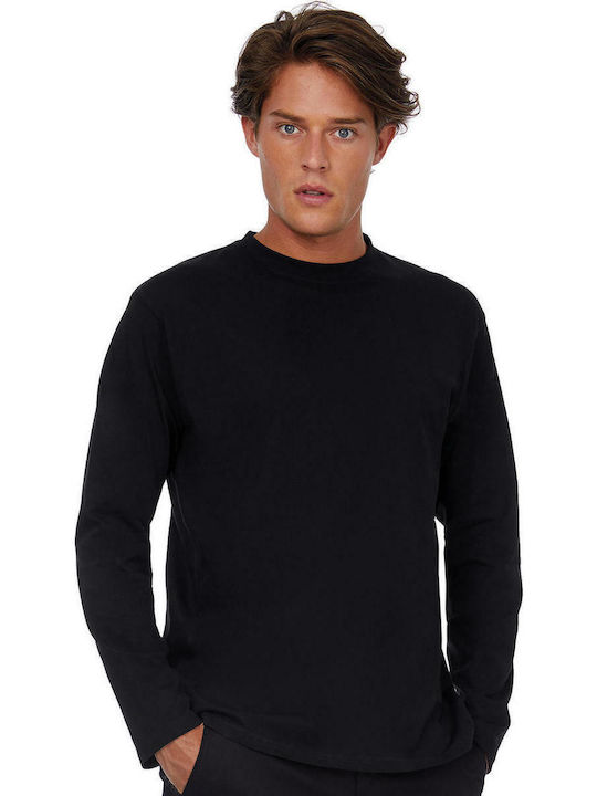 B&C Exact 190 LSL Men's Short Sleeve Promotional T-Shirt Black