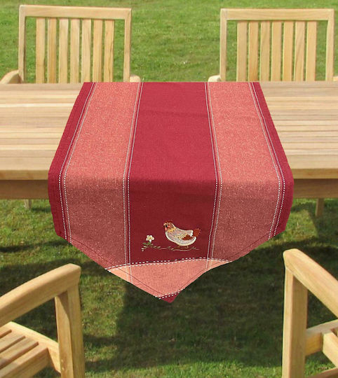 Linea Home Easter Chicken Fabric Tablecloth 145x45cm