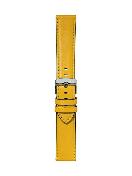 Leather Strap Yellow 20mm