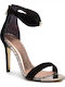 Ted Baker Aurelis 242283 Leder Damen Sandalen mit Dünn hohem Absatz in Schwarz Farbe 242283-BLACK