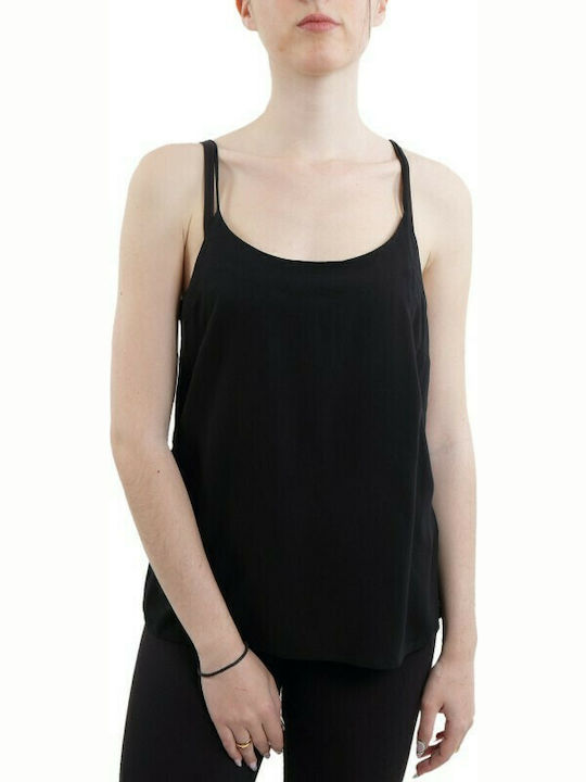 Vero Moda Women's Summer Blouse with Straps Total Black