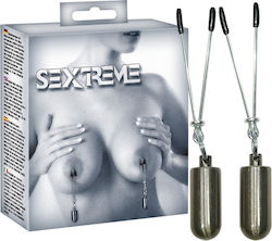 You2Toys Sextreme Nipple Weights 50gr Silver in Silber Farbe