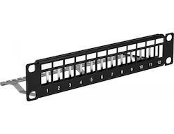 EFB Пач Панел Keystone за Rack 1U 10" EFB Пач Панел Keystone за Rack 1U 10"