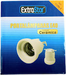 Power Socket with Socket E40 in White color 500-590362K