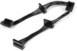 StarTech 15-Pin Sata - 15-Pin Sata Cablu 0.4m Negru (PYO4SATA)