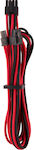 Corsair Premium Individually Sleeved PCIe Cables (Single Connector) Type 4 Gen 4 - Kabel 0.65m Rot (CP-8920247)