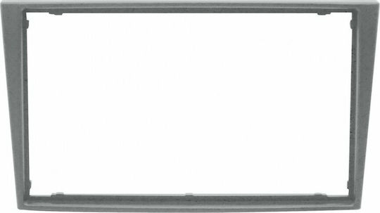 Phonocar DIN Fascia Panels 2 Din Front Panel R/CD for Opel Agila/Corsa C/Meriva/Tigra/Vivaro/Combo / Suzuki Wagon R/Ignis Silver for Opel Agila