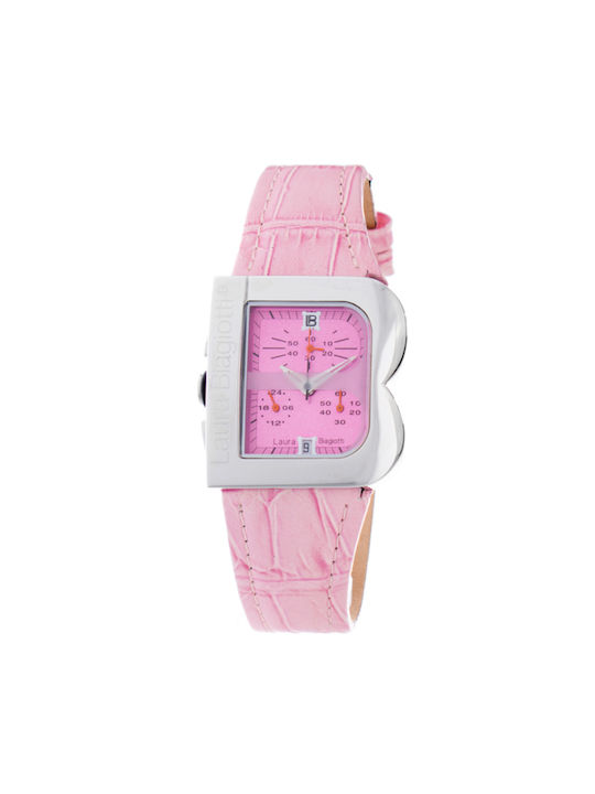 Laura Biagiotti Watch with Pink Leather Strap