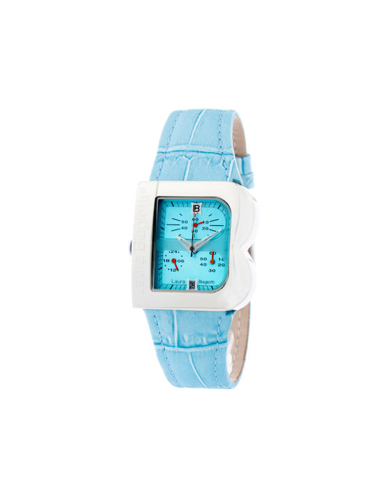 Laura Biagiotti Watch with Blue Leather Strap