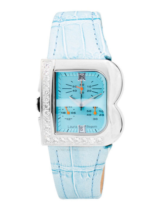 Laura Biagiotti Women's Watch with Blue Leather...
