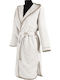 Guy Laroche Comfy Damenbademantel mit Kapuze Sand