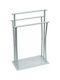 Aria Trade 9668100 Triple Floor Standing Bathroom Freestanding Coat Rack White