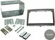 Connects2 DIN Fascia Panels 2 Din Faceplate R/CD for Porsche 911/Boxter 2004-2008 / Cayman 987 2005-2009 for Porsche Cayman 2005-2009
