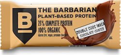 Barbarian Foods Pflanzlicher Proteinriegel mit Geschmack Double Chocolate Maca 68g