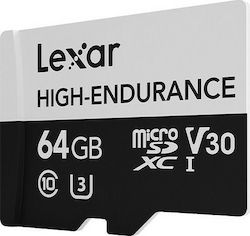 Lexar High-Endurance microSDXC 64GB Clasa 10 U3 V30 UHS-I