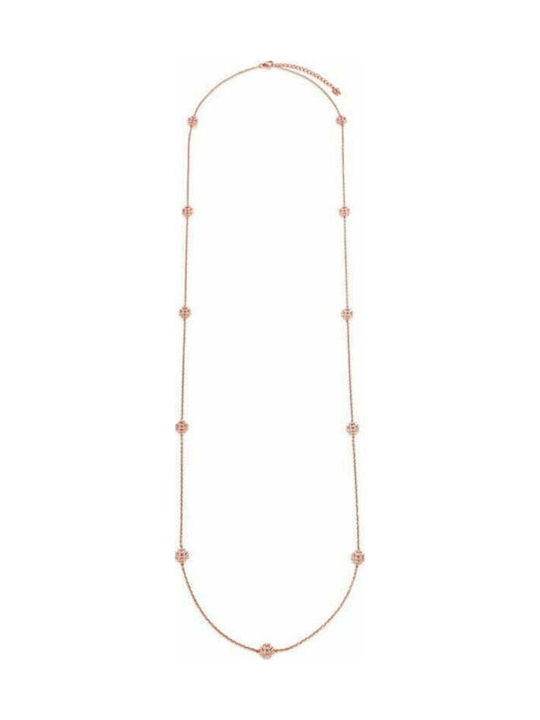 Folli Follie Necklace with Pink Gold Plating