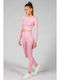 Hydro 17-27105 Leggings Pentru Instruire Colanți Cropped Talie Înaltă Roze