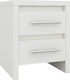 Kennel Wooden Bedside Table White 47x39x57cm