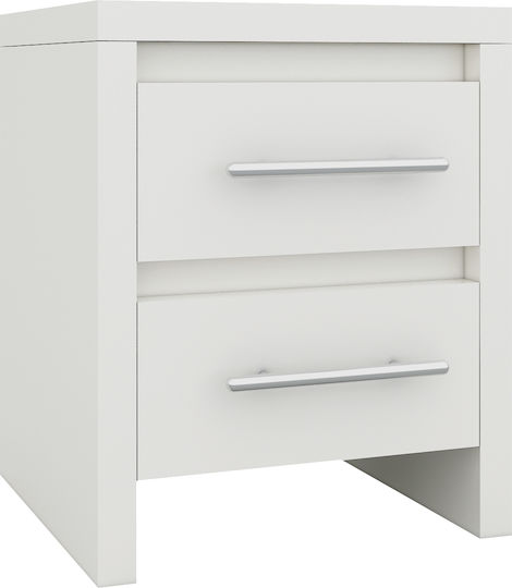 Комод Kennel Дървен Бял 47x39x57см