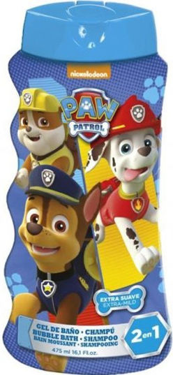 Lorenay Hypoallergenic Kids Bubble Bath & Shampoo Paw Patrol Gel 475ml