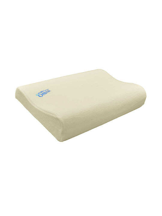 Orthia Βρεφικό Μαξιλάρι Ύπνου Comfort Softfeel Viscoelastic Μπεζ 25x38εκ.