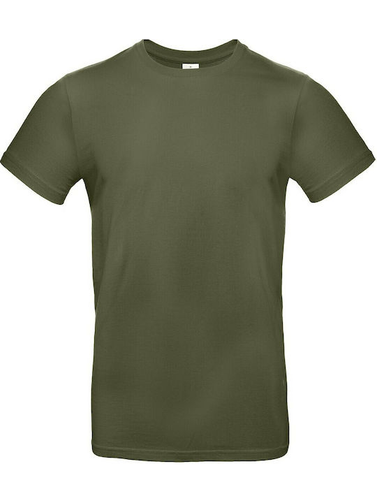 B&C E190 Ανδρικό Διαφημιστικό T-shirt Urban Khaki