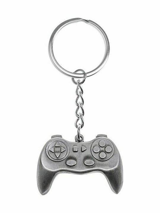 Gadgetx Schlüsselanhänger Brieftasche Game Control Metallisch Grau