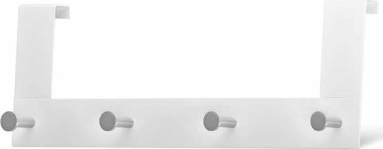 Grekon Door Hook 304 4 Slots Stainless Steel 40x3.5x13cm