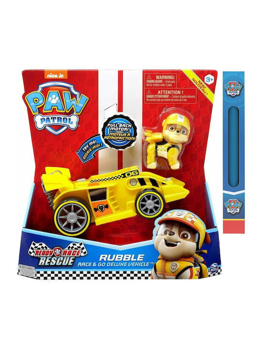 Παιχνιδολαμπάδα Paw Patrol Ready Race Rescue: Rubble Race & Go Deluxe Vehicle για 3+ Ετών Spin Master