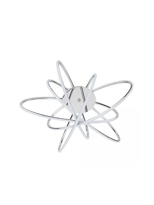 Horoz Electric Πλαφονιέρα Οροφής Ασημί με Ενσωματωμένο LED