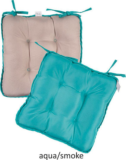 Flamingo Wick Gartenstuhlkissen Aqua - Smoke 40x40cm
