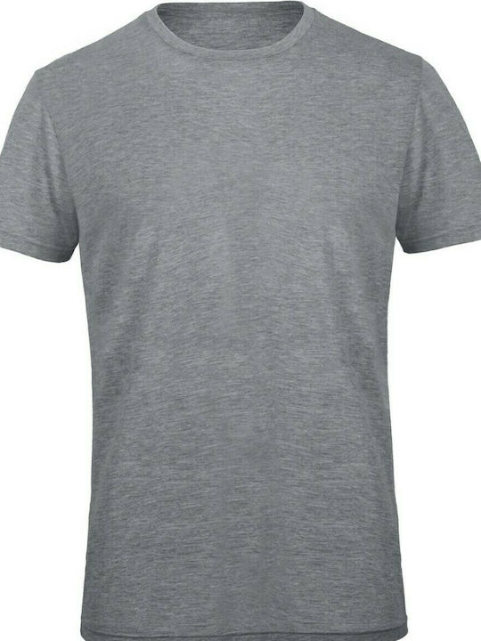 B&C Triblend Men's Short Sleeve Promotional T-Shirt Heather Light Grey TM055-613