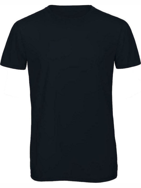 B&C Triblend Ανδρικό Διαφημιστικό T-shirt Κοντομάνικο Navy