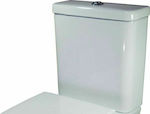 Gloria Orient Wall Mounted Porcelain Low Pressure Rectangular Toilet Flush Tank White