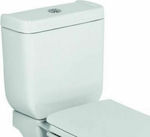 Gloria Kalimbra Wandmontiert Porzellan Toiletten-Spülung Rechteckig Weiß