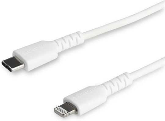 StarTech USB 2.0 Cable USB-C male - Lightning Λευκό 1m (RUSBCLTMM1MW)