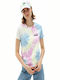 Vans Spiraling Wash Damen T-Shirt Orchid