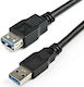 StarTech USB 3.0 Cable USB-A male - USB-A female Μαύρο 2m (USB3SEXT2MBK)