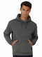 B&C Hooded Ανδρικό Διαφημιστικό Φούτερ Μακρυμάνικο Heather Grey