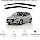 Heko Set of Windbreakers Front Car Dark Fime for Hyundai i20 5D 2020 2pcs