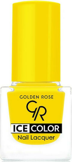 Golden Rose Ледено Цветен Гланцов Дълготраен Лак За Нокти Жълт 178 6мл