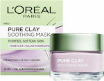 L'Oreal Paris Pure Clay Soothing Gesichtsmaske für das Gesicht für Feuchtigkeitsspendend 15ml