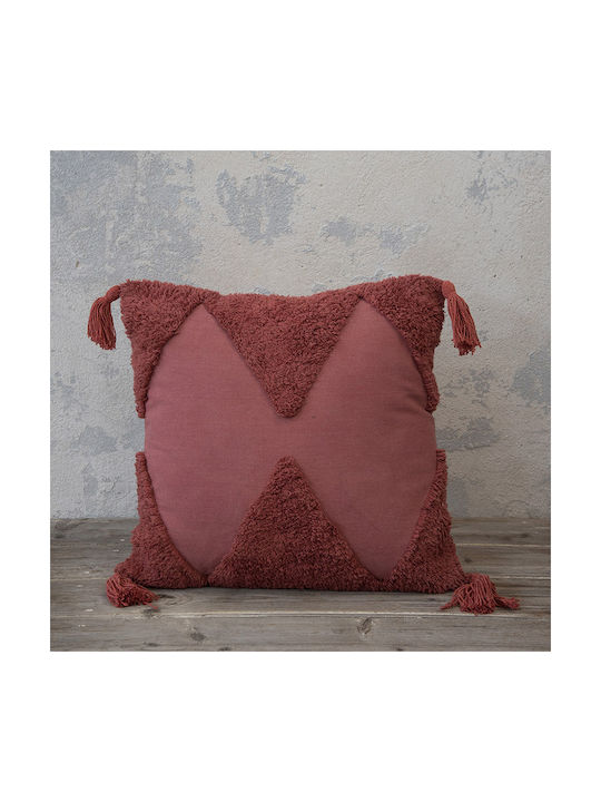 Nima Sofa Cushion Amadeo from 100% Cotton Terracotta 45x45cm. 25851