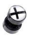 Black Acrylic Logo Plug