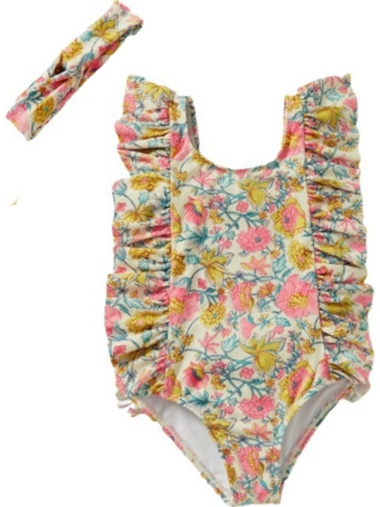 Children's swimsuit for girls Beige