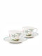 PiP Studio Jolie Dots Σετ Φλιτζάνια Espresso από Πορσελάνη Gold 125ml 2τμχ