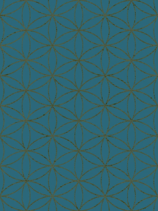 Wallpaper Amazzonia L1005xW53cm Petrol Blue