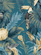 Wallpaper Amazzonia L1005xW53cm Petrol Blue