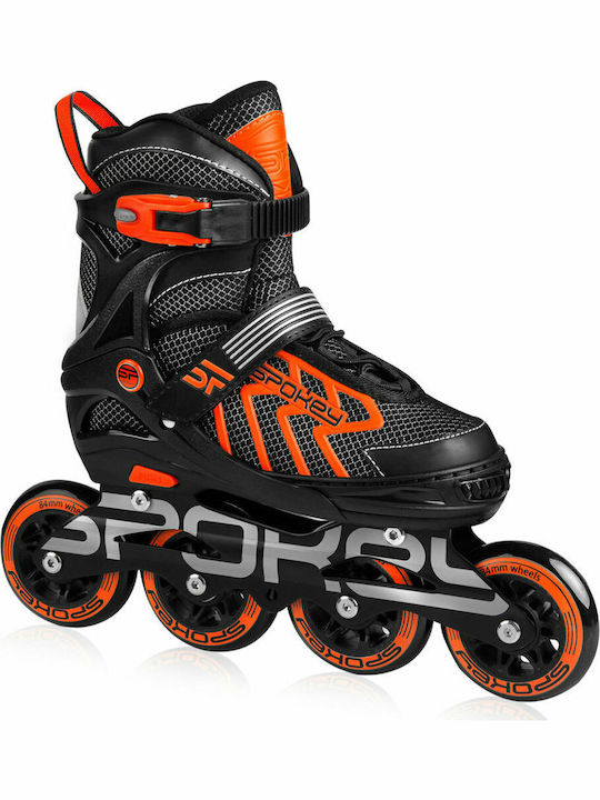 Spokey Khan Inline Αυξομειούμενα Rollers Μαύρα Ενηλίκων/Παιδικά