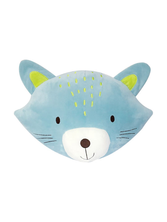Kikka Boo Διακοσμητικό Μαξιλάρι Κούνιας "Kit The Cat" Μπλε 40x30cm